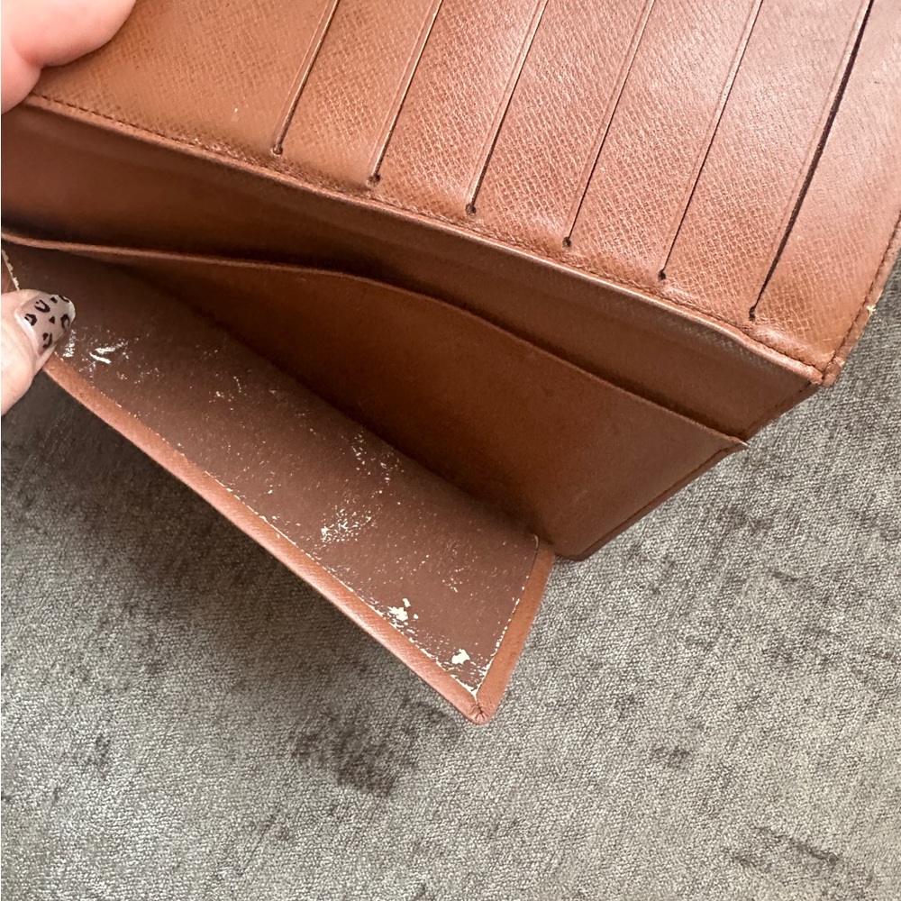 Louis Vuitton Monogram Leather Long Wallet Brown – Made in Spain - Picture 12 of 16